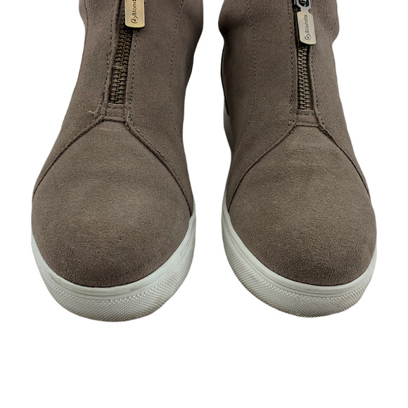 Blondo Women’s Suede Wedge Waterproof High Sneaker Ankle Platform Boots Size 8 - Picture 6 of 9